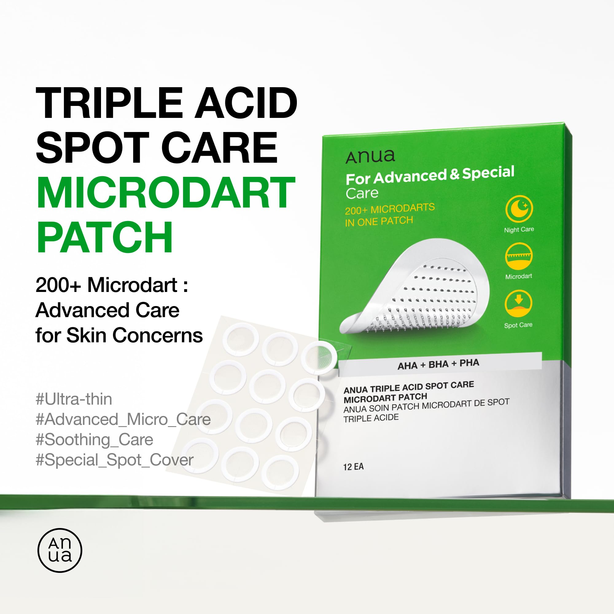 Auna Triple Acid Spot Care Microdart Patch – Koresmetics